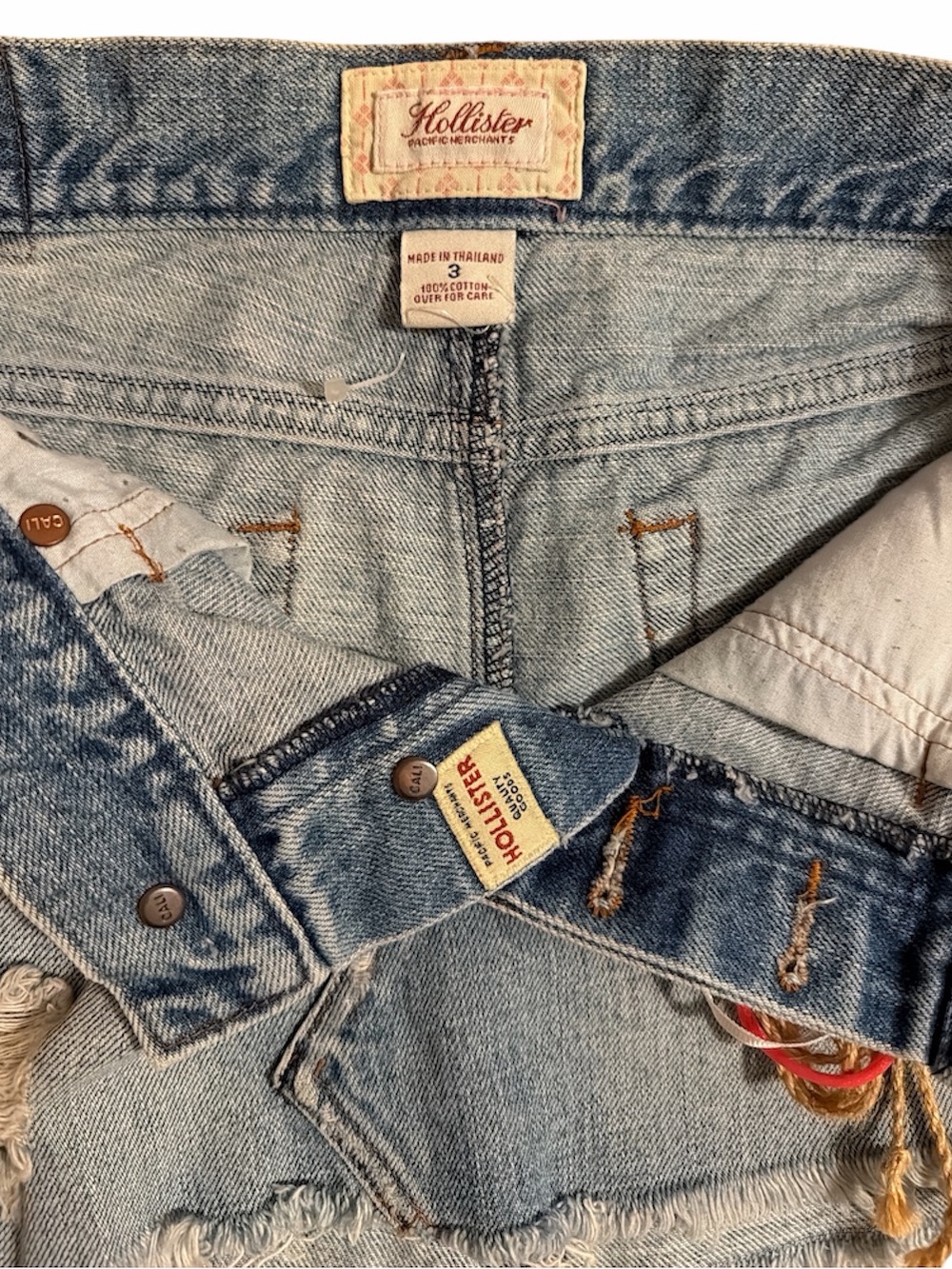 Hollister Y2K Jean Skirt + Original Braided Seashell Neon Belt Y2K⭐️⭐️⭐️⭐️⭐️ - Picture 6 of 14